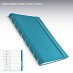 Filofax Notebook A5 akvamarínový