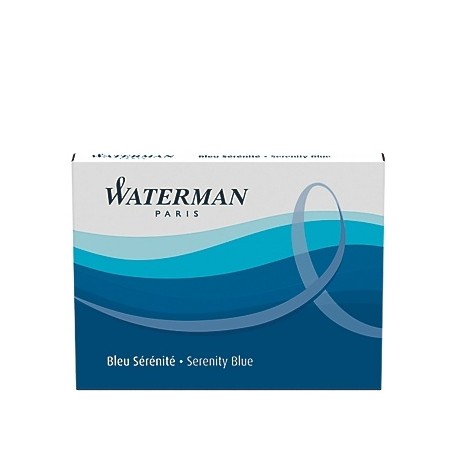 Waterman inkoustové bombičky krátké Serenite Blue