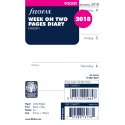 Filofax kalendář A7 Pocket 1 týden / 2 strany anglický
